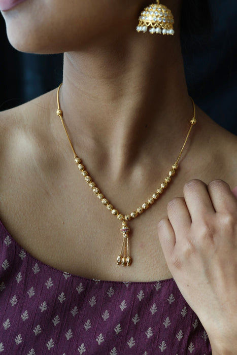 Heritage gold plated short chain HC023
