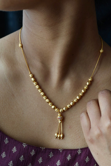 Heritage gold plated short chain HC023