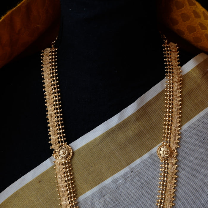 Heritage gold plated long necklace HL453