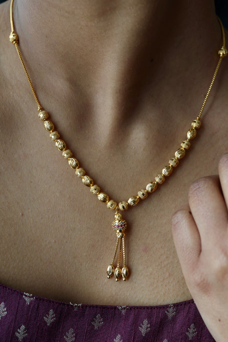 Heritage gold plated short chain HC023