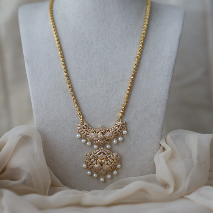 Heritage gold plated padakam necklace HP899