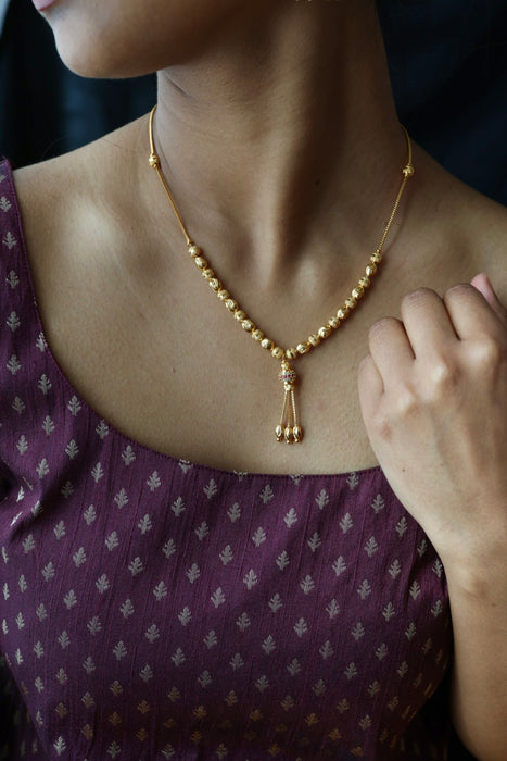 Heritage gold plated short chain HC023