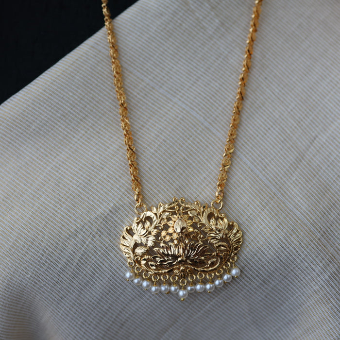 Heritage gold plated padakam necklace HP2341