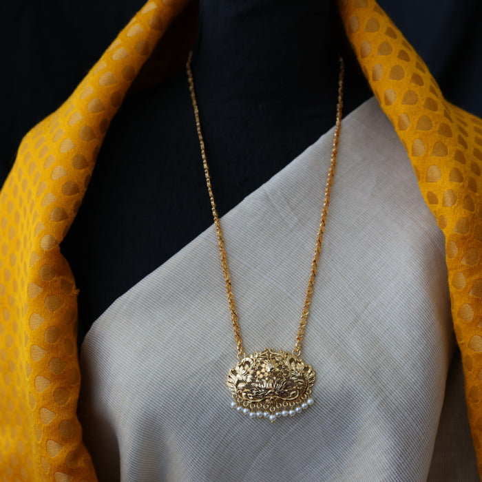 Heritage gold plated padakam necklace HP2341