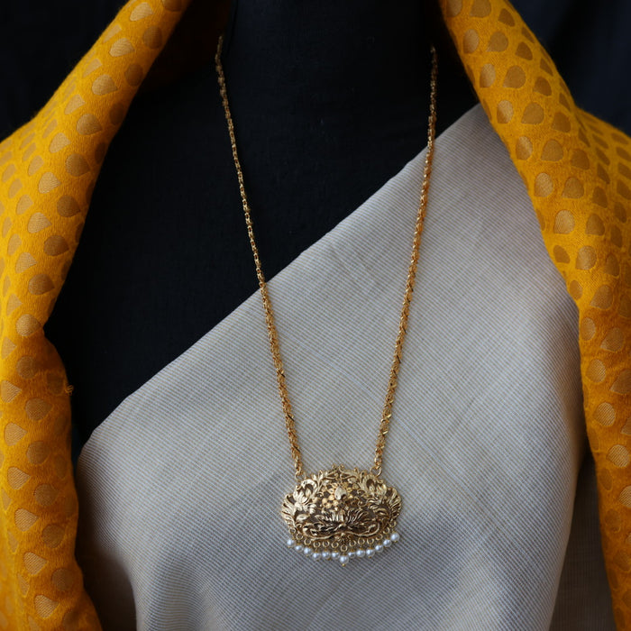 Heritage gold plated padakam necklace HP2341