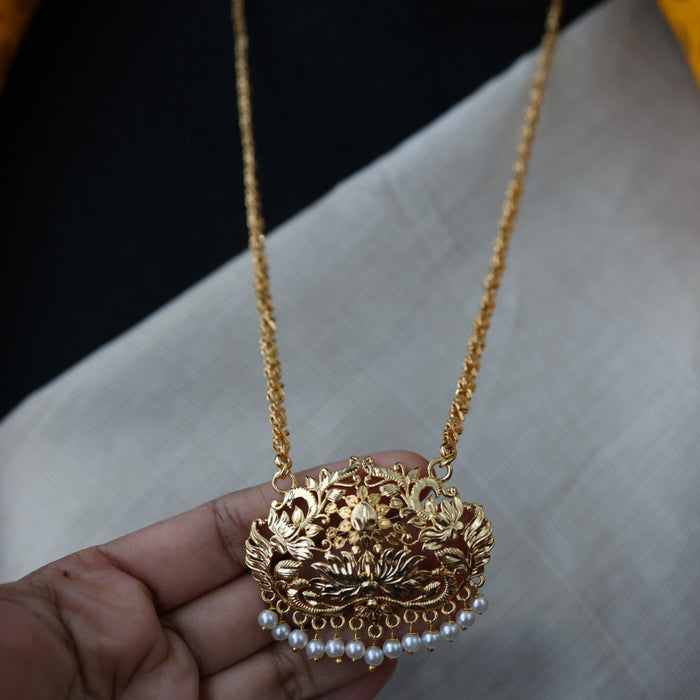 Heritage gold plated padakam necklace HP2341