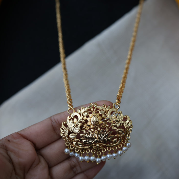 Heritage gold plated padakam necklace HP2341