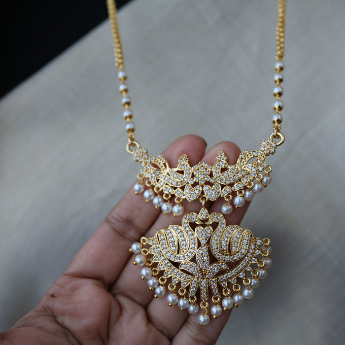 Heritage gold plated padakam necklace HP799