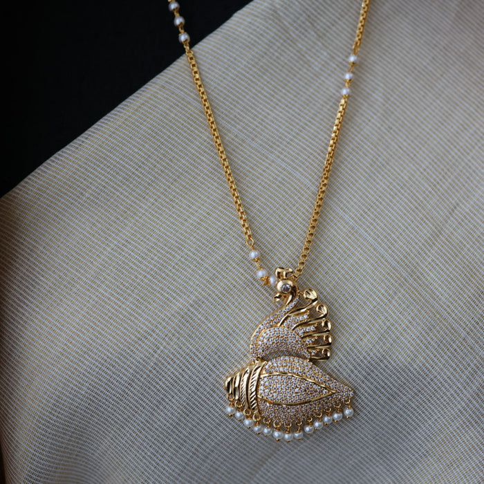 Heritage gold plated padakam necklace HP223