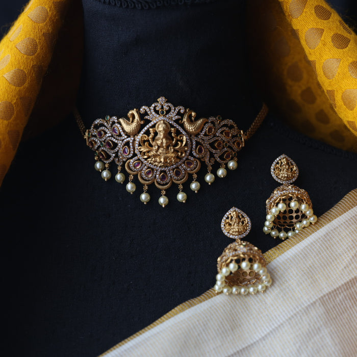 Antique choker necklace and earrings CCB1898