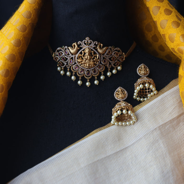 Antique choker necklace and earrings CCB1898