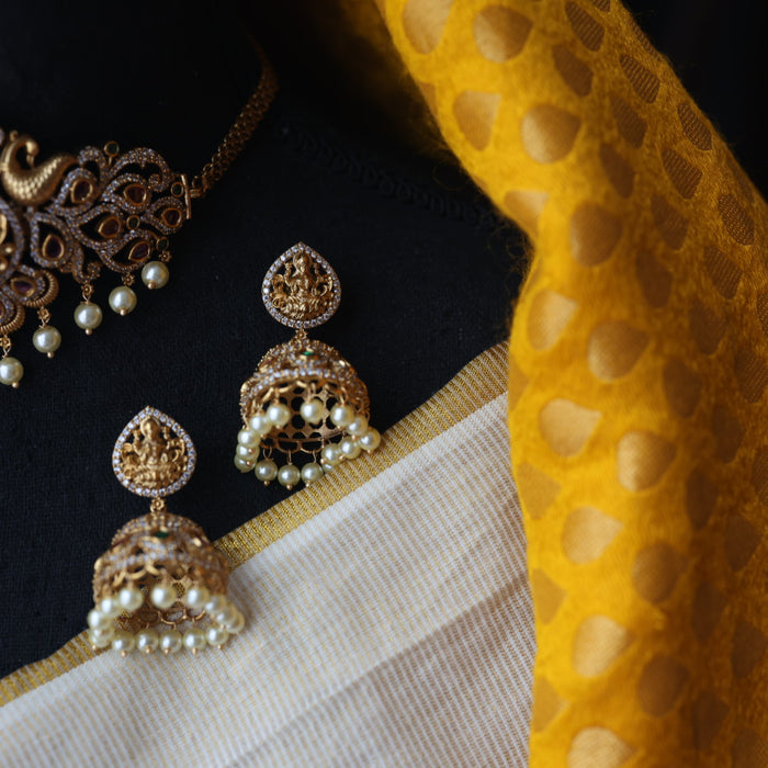 Antique choker necklace and earrings CCB1898