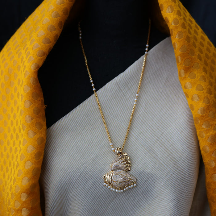 Heritage gold plated padakam necklace HP223