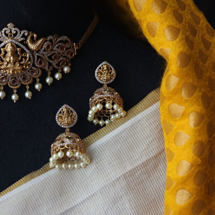 Antique choker necklace and earrings CCB1898