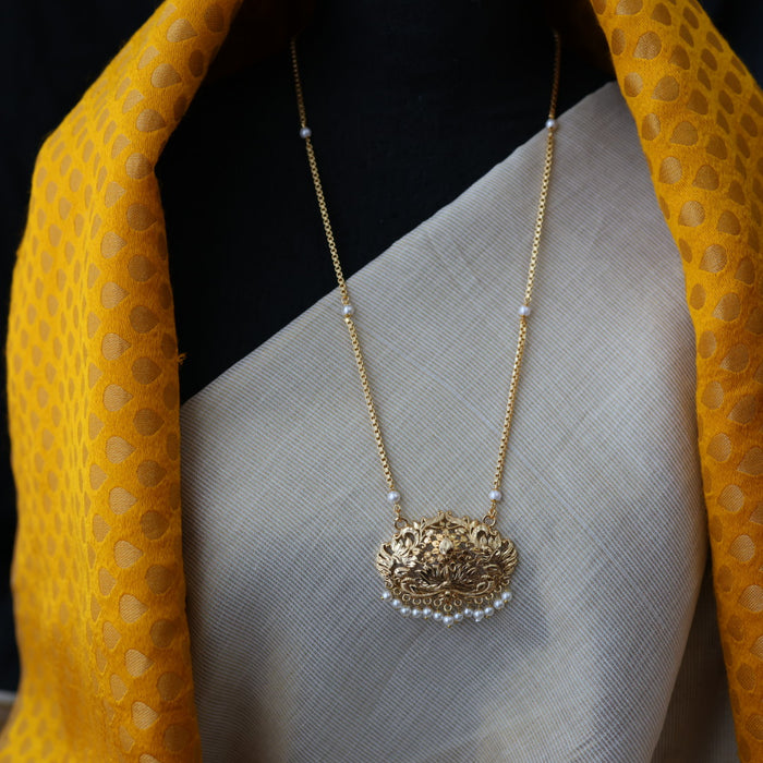 Heritage gold plated padakam necklace HP7322