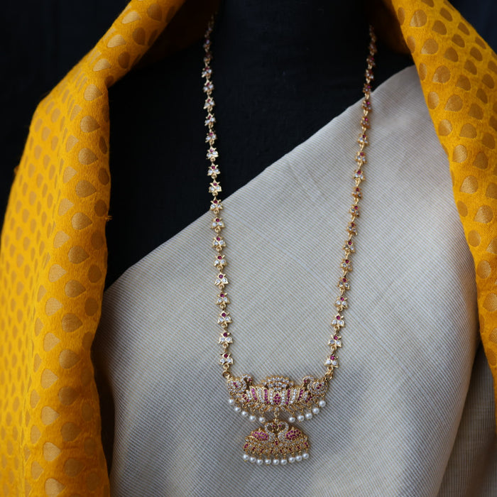 Heritage gold plated padakam necklace H1232