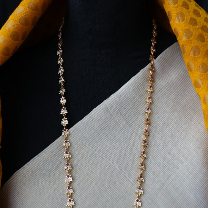 Heritage gold plated padakam necklace H1232