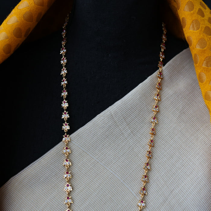 Heritage gold plated padakam necklace H1232