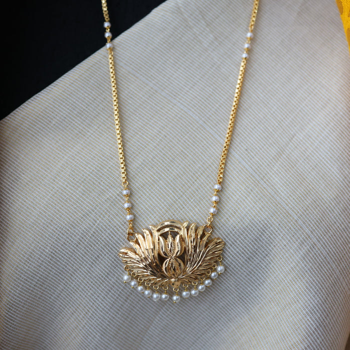 Heritage gold plated padakam necklace HP7211