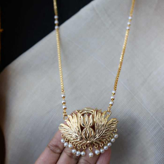 Heritage gold plated padakam necklace HP7211