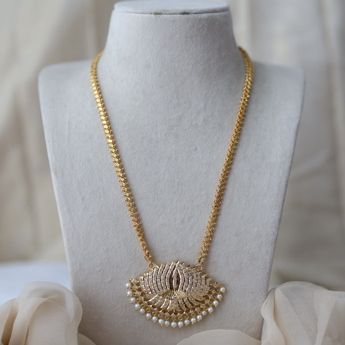 Heritage gold plated padakam necklace HP8990