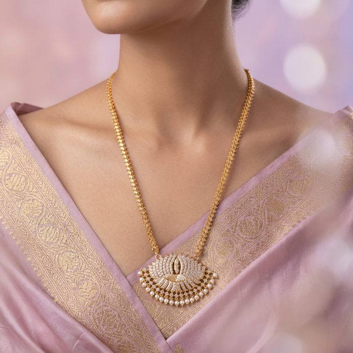 Heritage gold plated padakam necklace HP8990