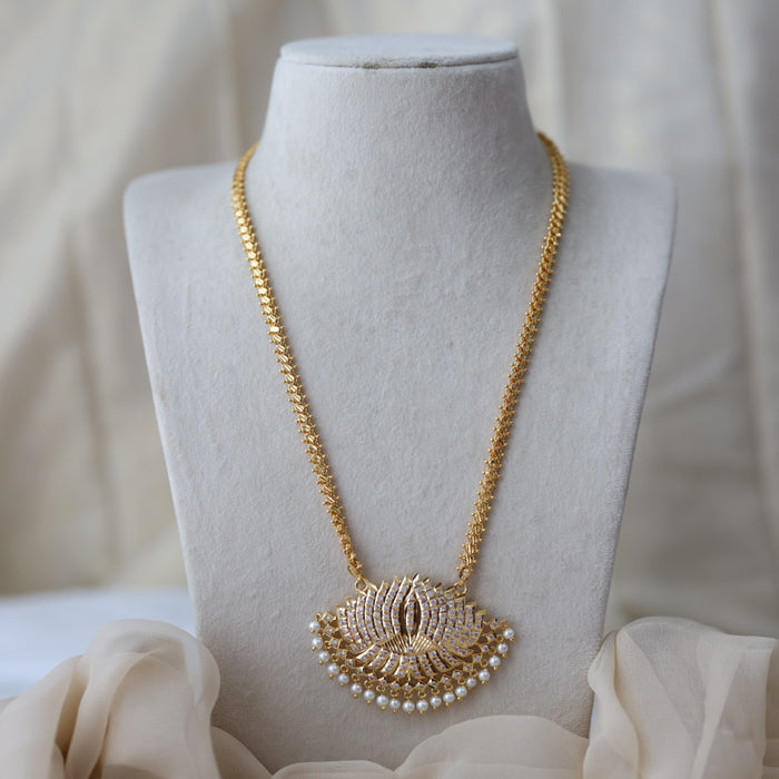 Heritage gold plated padakam necklace HP8990