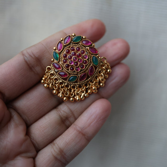 Antique ruby studd earrings AS4598