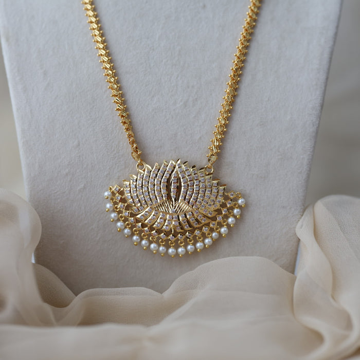 Heritage gold plated padakam necklace HP8990