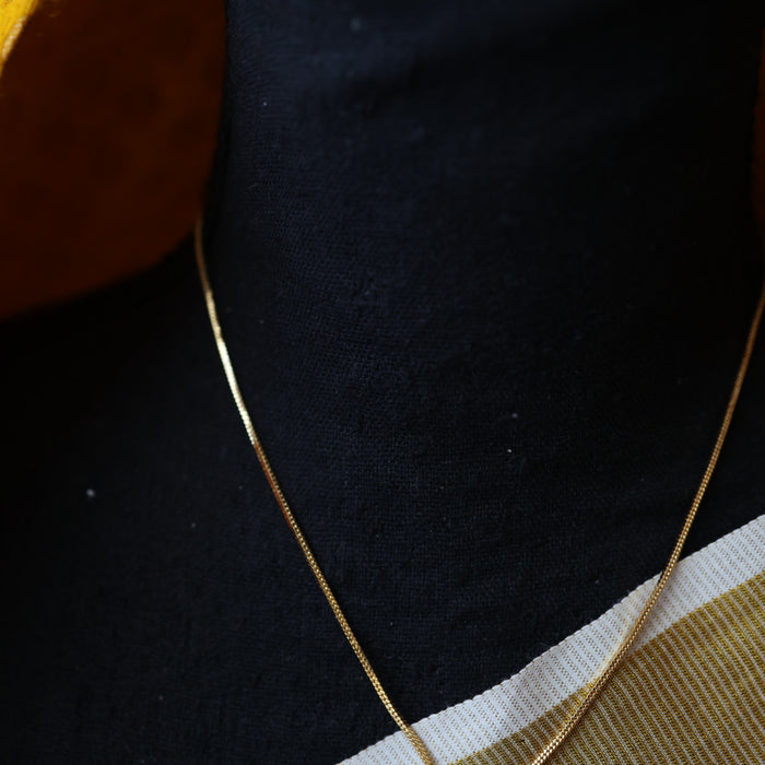 Heritage gold plated short necklace H3001