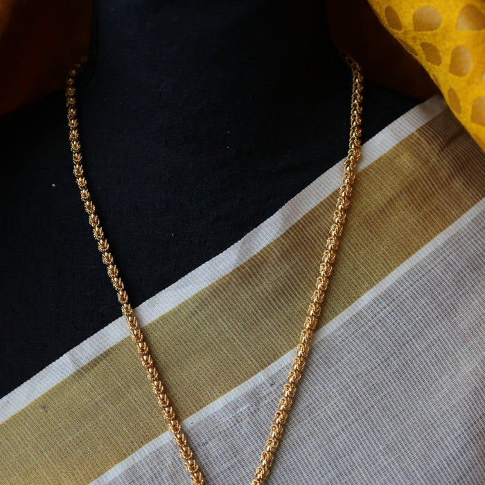 Heritage gold plated padakam long chain HP987