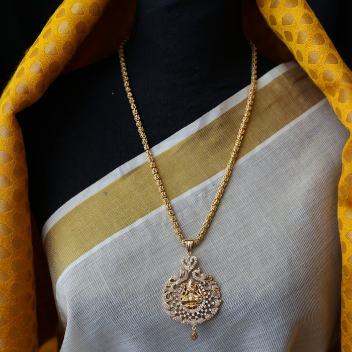 Heritage gold plated padakam long chain HP987