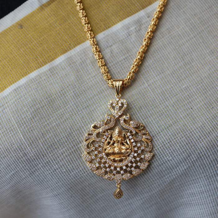 Heritage gold plated padakam long chain HP987