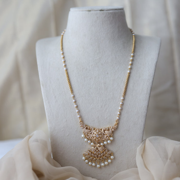 Heritage gold plated padakam necklace HP9113
