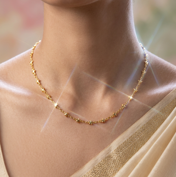 Heritage gold plated simple chain HC445
