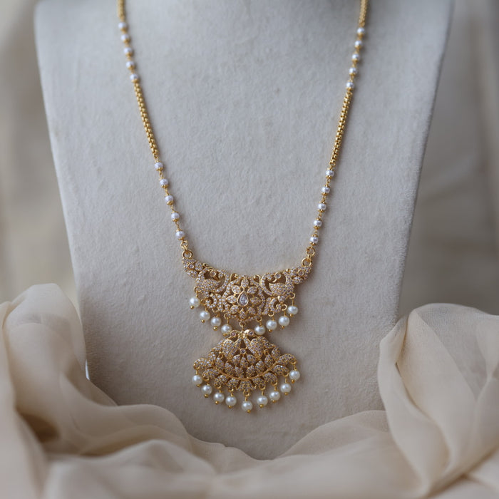Heritage gold plated padakam necklace HP9113