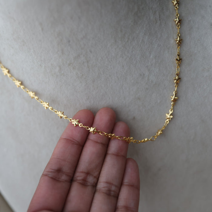Heritage gold plated simple chain HC445