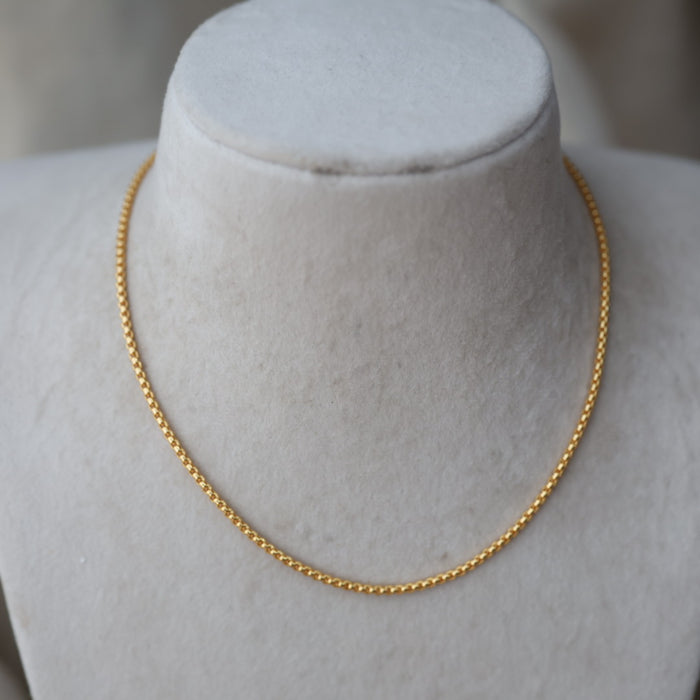 Heritage gold plated simple chain HC145