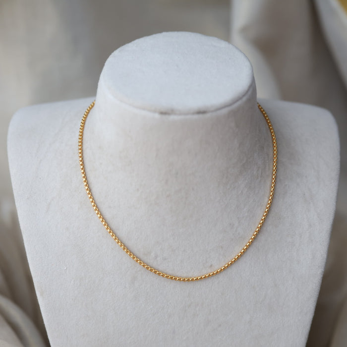 Heritage gold plated simple chain HC145