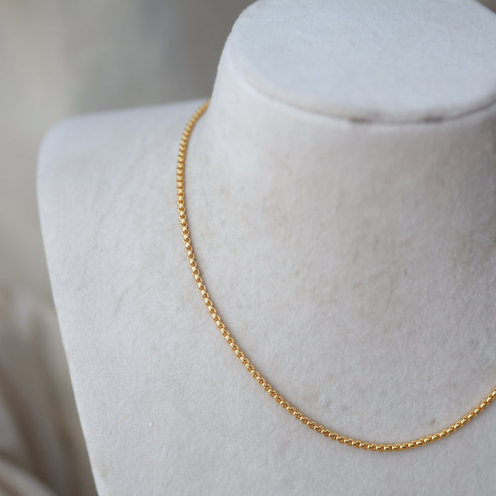 Heritage gold plated simple chain HC145