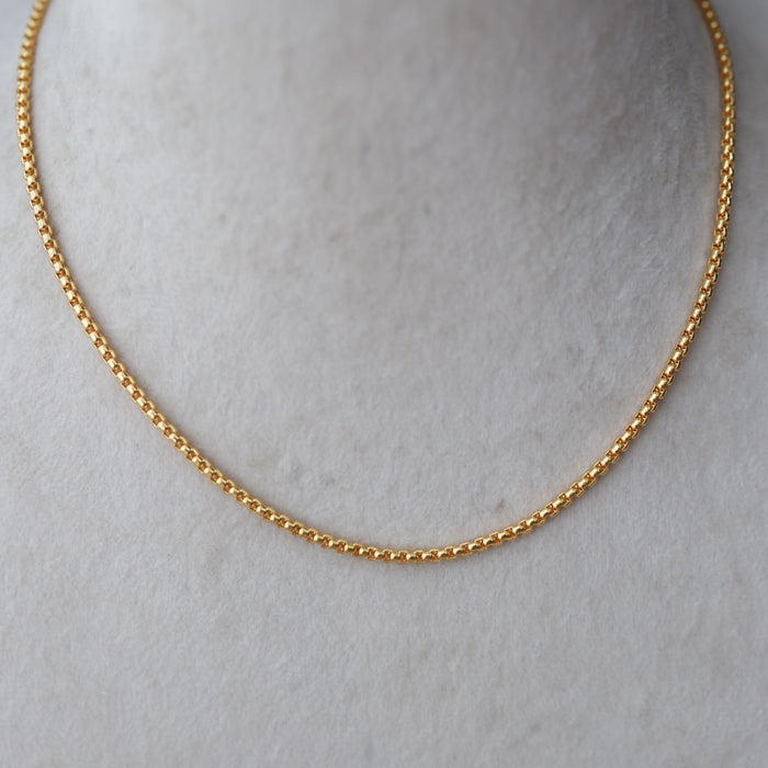 Heritage gold plated simple chain HC145
