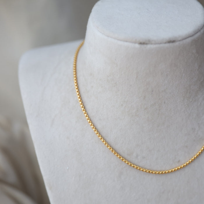 Heritage gold plated simple chain HC145