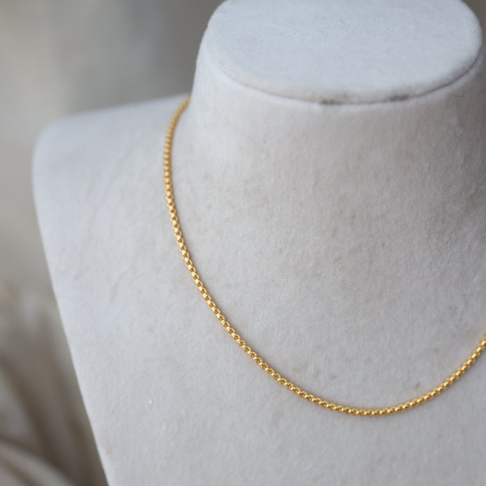 Heritage gold plated simple chain HC145