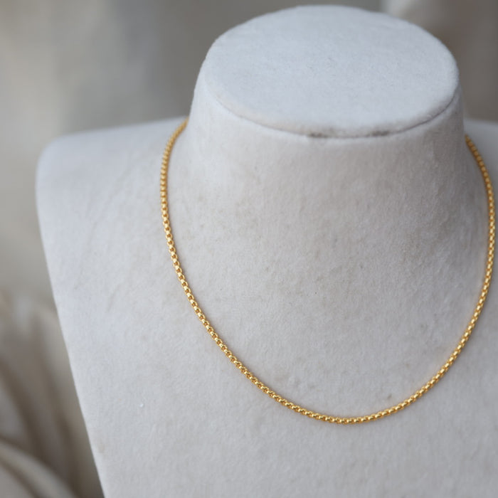 Heritage gold plated simple chain HC145