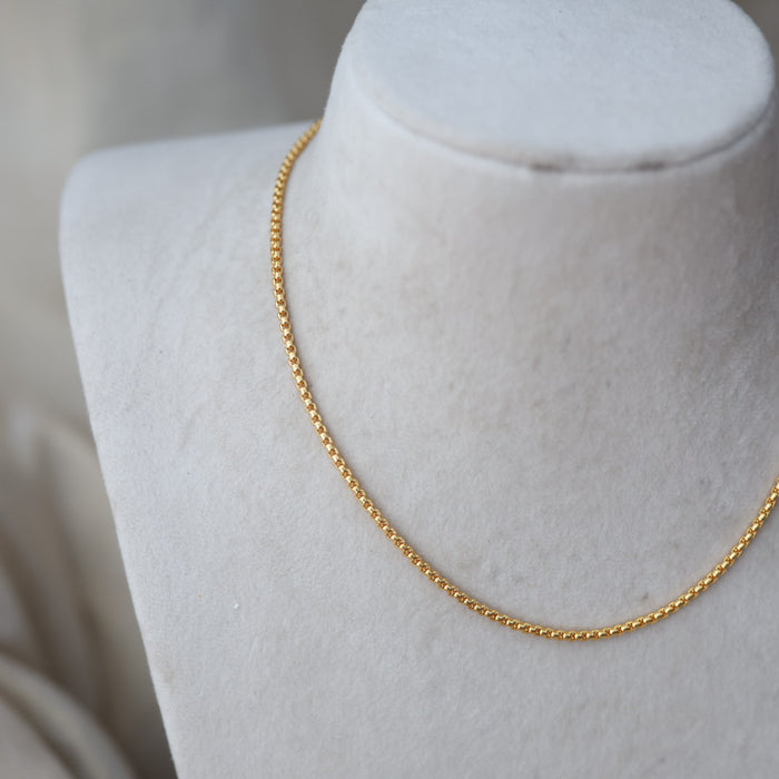 Heritage gold plated simple chain HC145