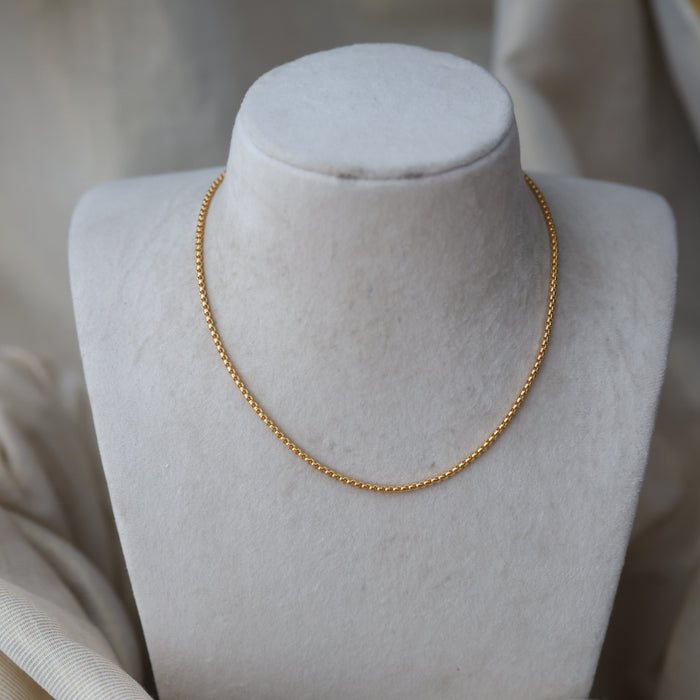 Heritage gold plated simple chain HC145