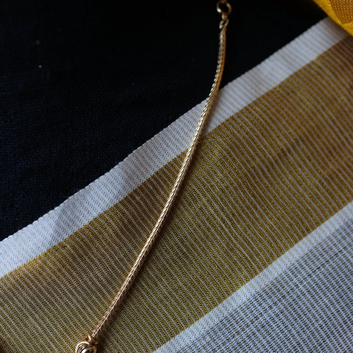 Heritage gold plated simple short necklace H9899