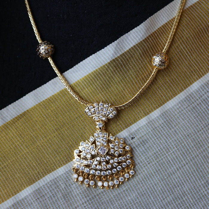 Heritage gold plated short necklace H754