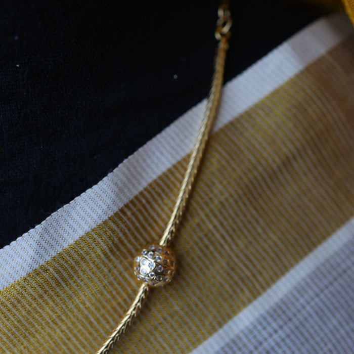Heritage gold plated short necklace H754