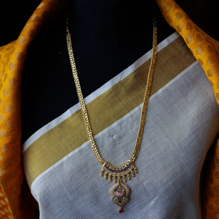 Heritage gold plated short necklace H567